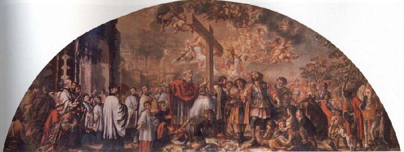 Juan de Valdes Leal Exaltation of the Cross oil painting picture